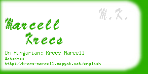 marcell krecs business card